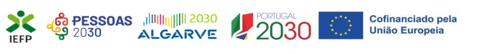 IEFP, PESSOAS 2030, Algarve 2030, Portugal 2030 — Cofinanciado pela União Europeia
